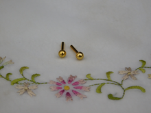 Load image into Gallery viewer, Pair of Small Gold Studs
