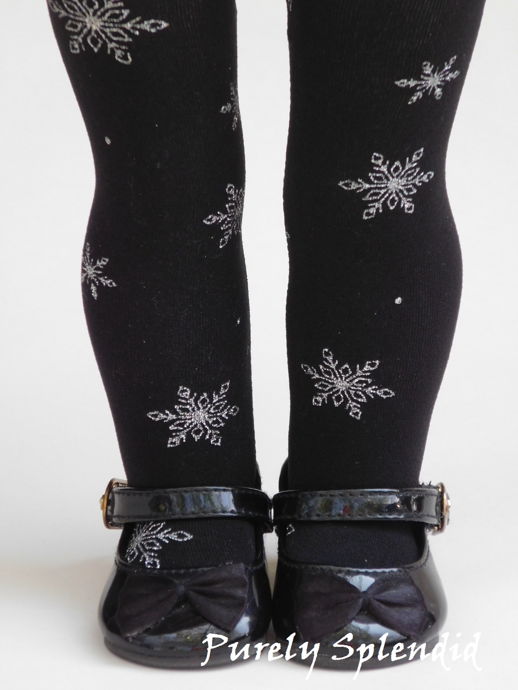 Snowflake Tights for 18 inch dolls
