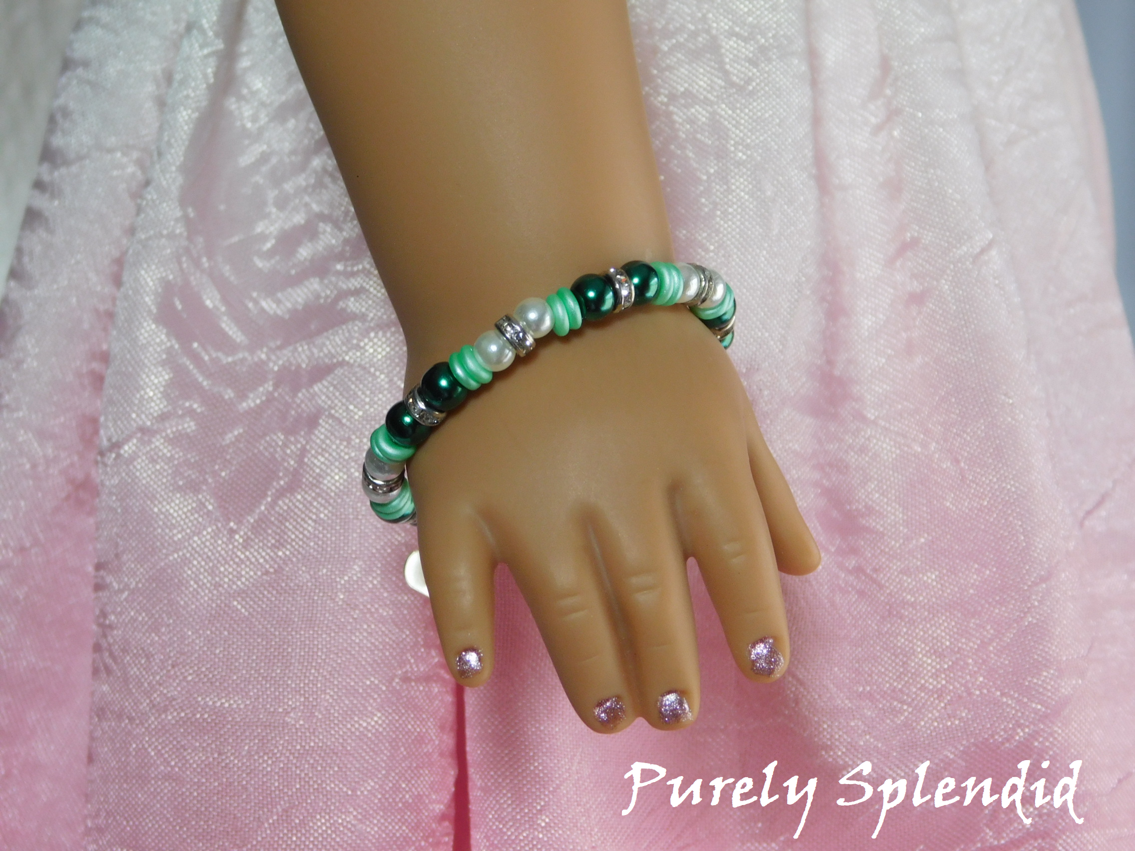 Sparkling Green Stacking Bracelet