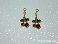 Cherry Earring Dangles for dolls who use 2mm studs