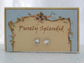 Crystal heart stud earrings for 18 inch girl doll

