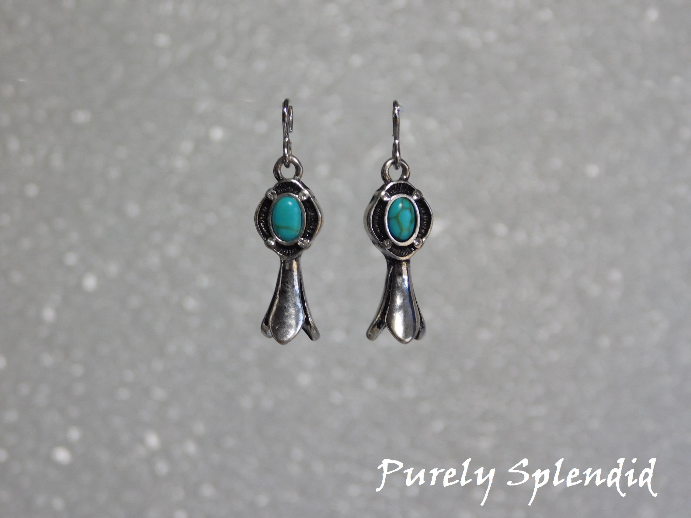 Squash blossom earrings for 18 inch dolls - classic Southwestern style
