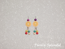 Load image into Gallery viewer, Tropical Orange Earring Dangles
