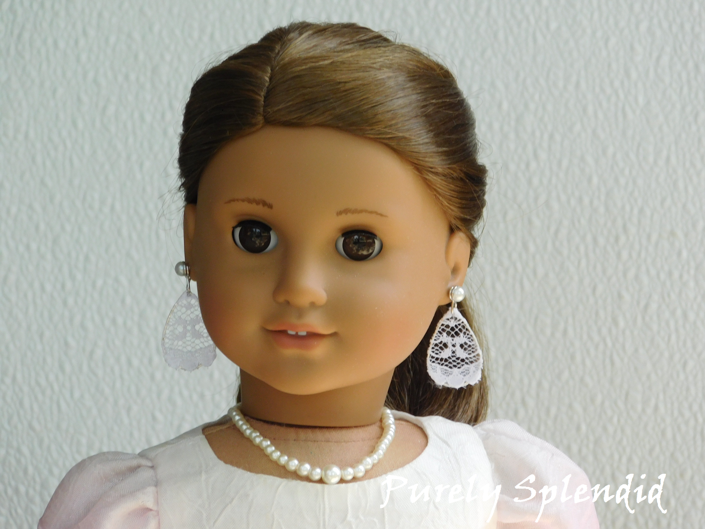 White Lace Earring Dangles