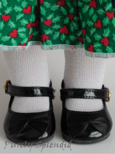 White Sparkle Tights for 18 inch dolls
