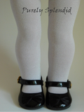 White Sparkle Tights for 18 inch dolls