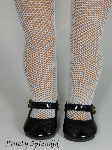 White Fishnet Tights for 18 inch dolls