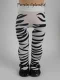 Zebra Tights for 18 inch dolls