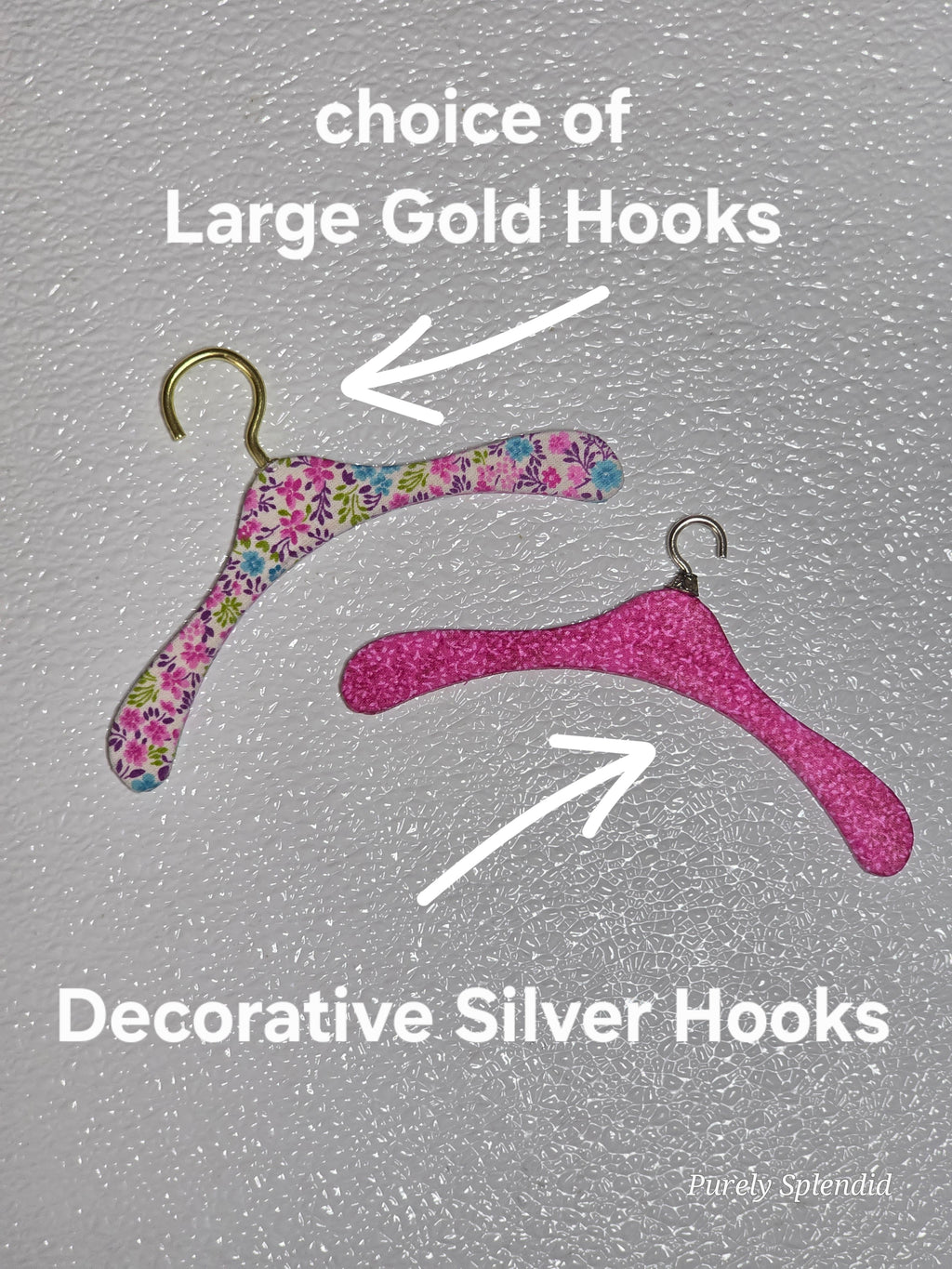 Clothes Hangers Pink and Blue Floral