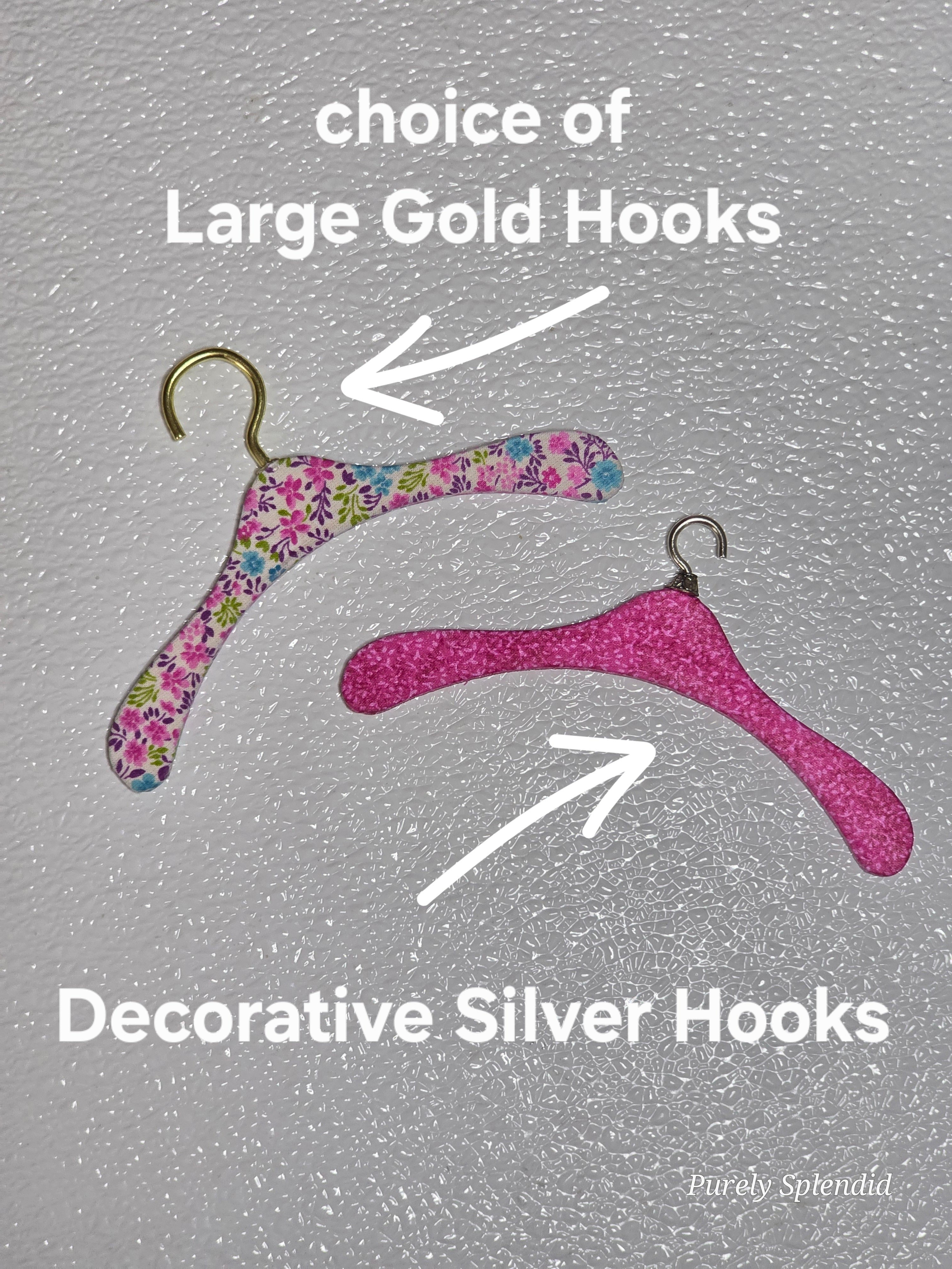 Clothes Hangers Pink and Blue Floral
