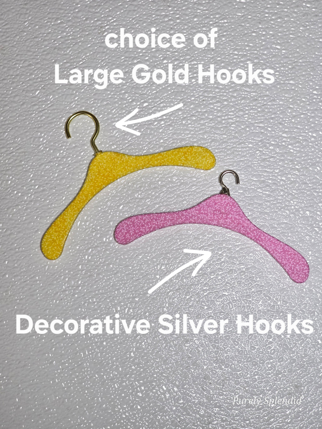 Clothes Hangers Yellow and Pink Striped