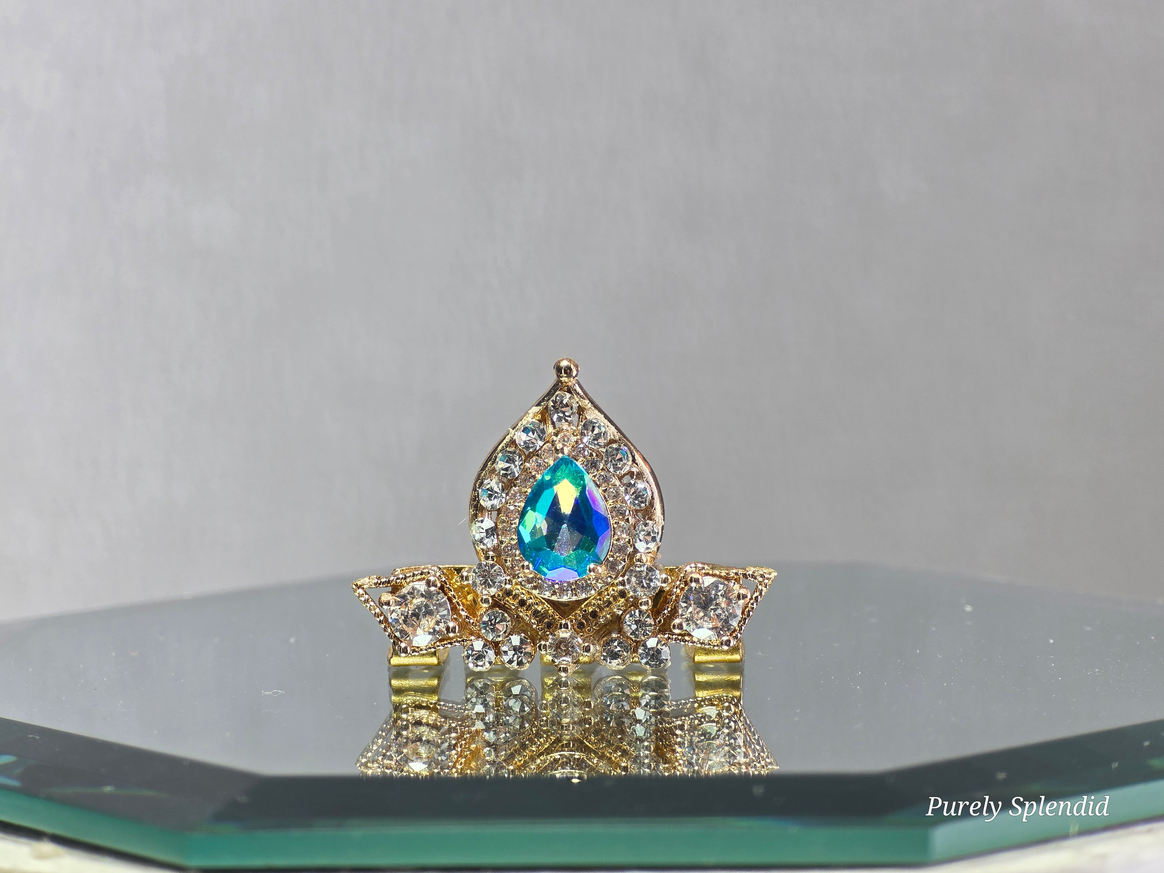 Jasmine Crown with turquoise center stone for dolls