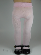 Load image into Gallery viewer, perfect fit light pink ballet tights for 18 inch dolls
