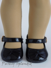 Load image into Gallery viewer, Beige doll tights shown on an 18 inch doll
