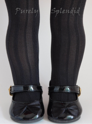 Black Striped Tights for 18 inch dolls