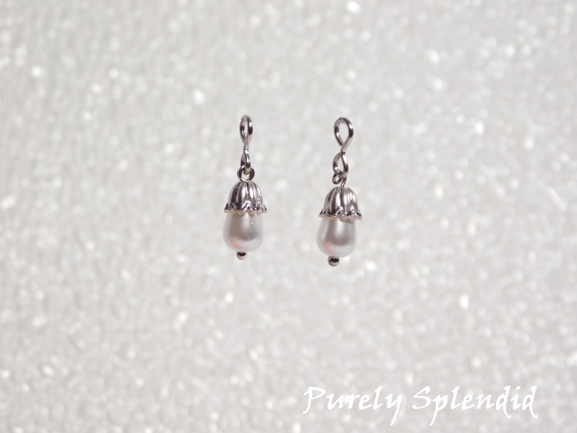 Budding Pearl Earring Dangles for dolls