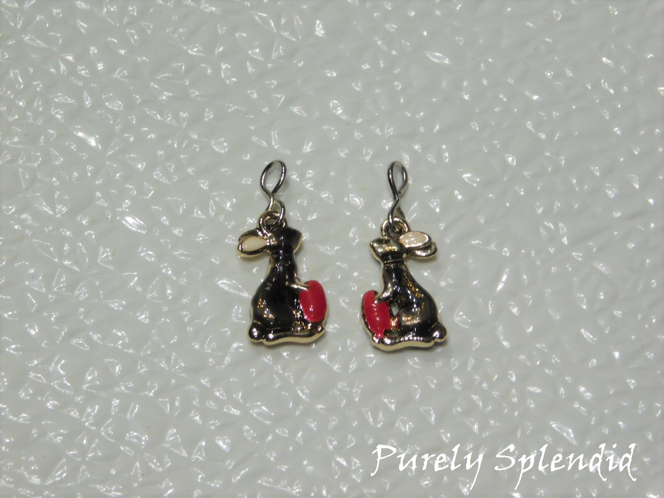 Chocolate Bunny Earring Dangles for 18 inch dolls 