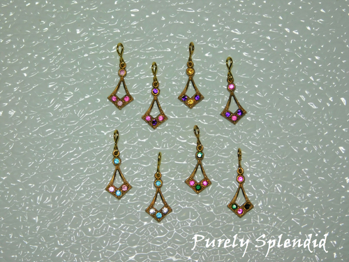 American made create your own rhinestone earrings design ideas for 18 inch girl doll | Purely Splendid