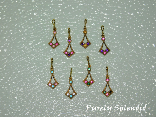 ideas for these Create Your Own Rhinestone Earring Dangles