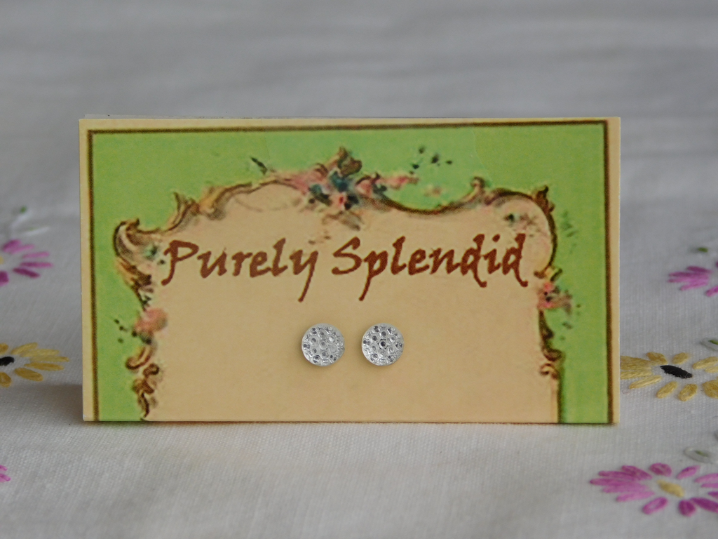 crystal bumpy studs for dolls who wear 2mm studs