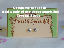 Load image into Gallery viewer, Crystal Stud Earrings for dolls
