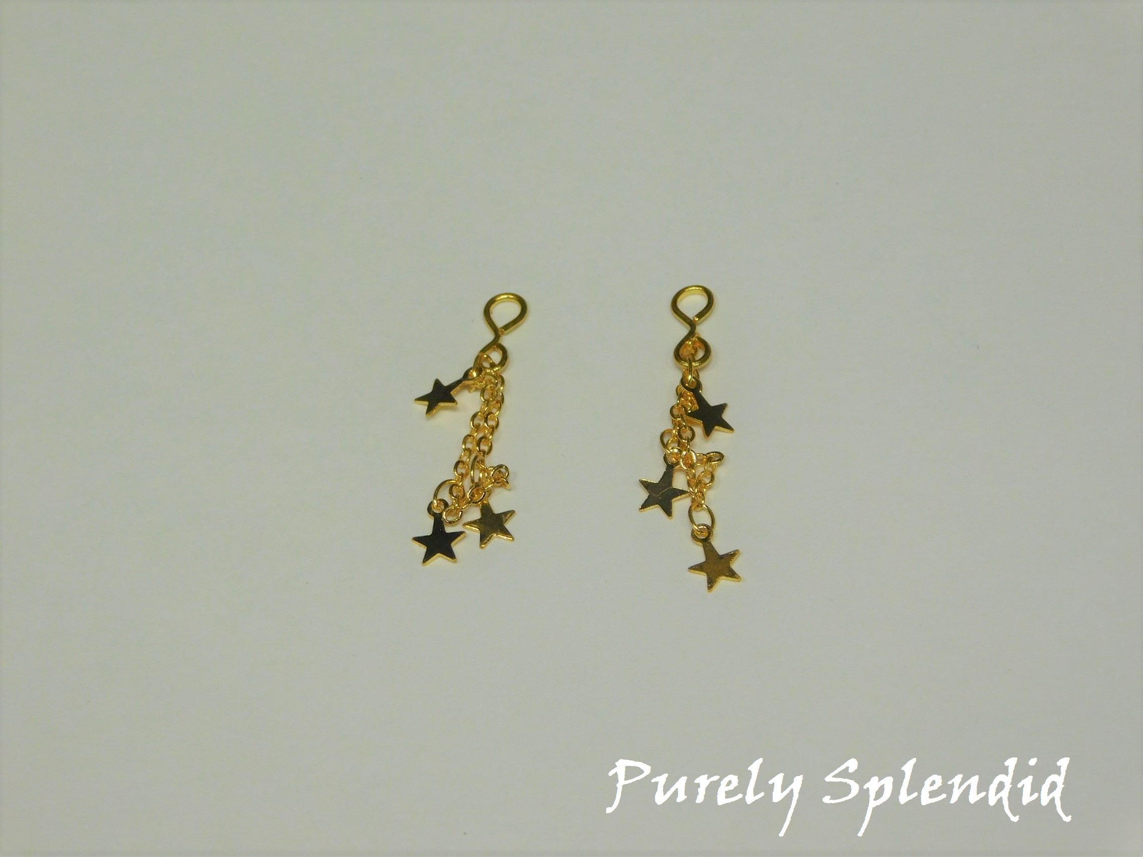 Gold Star Earrings for dolls