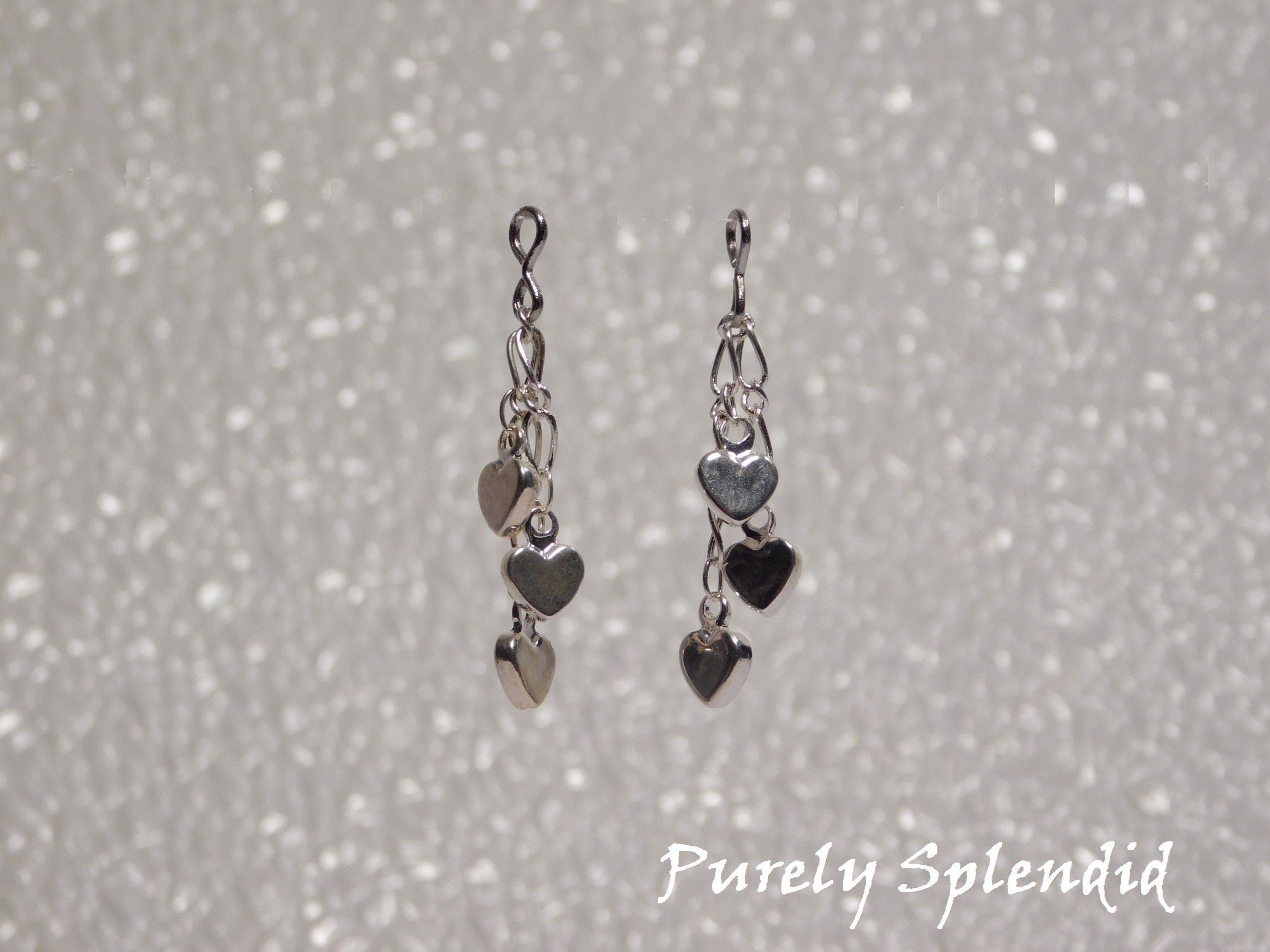Dangling Heart Earrings for dolls