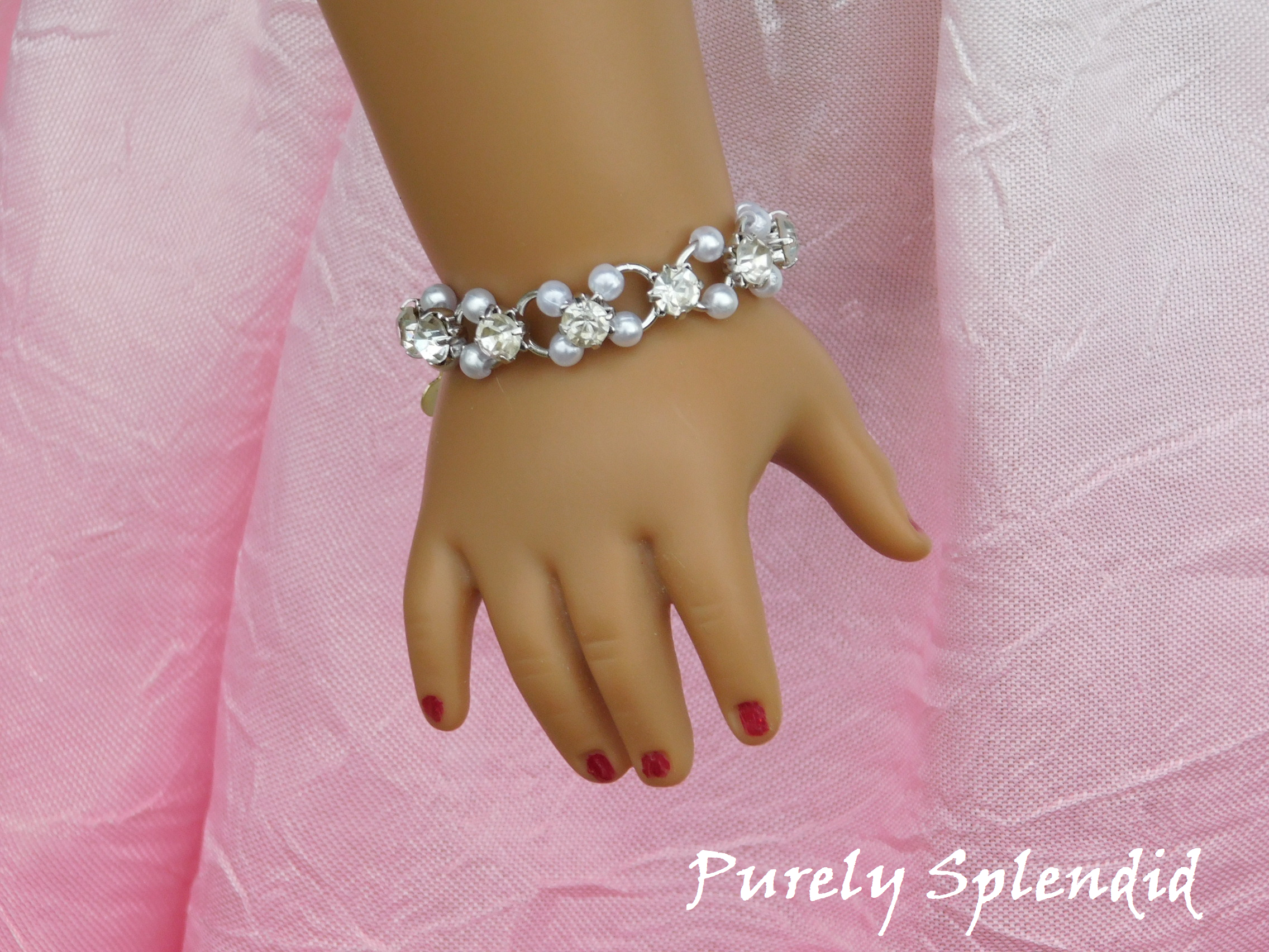 Elegant Evening Bracelet silver