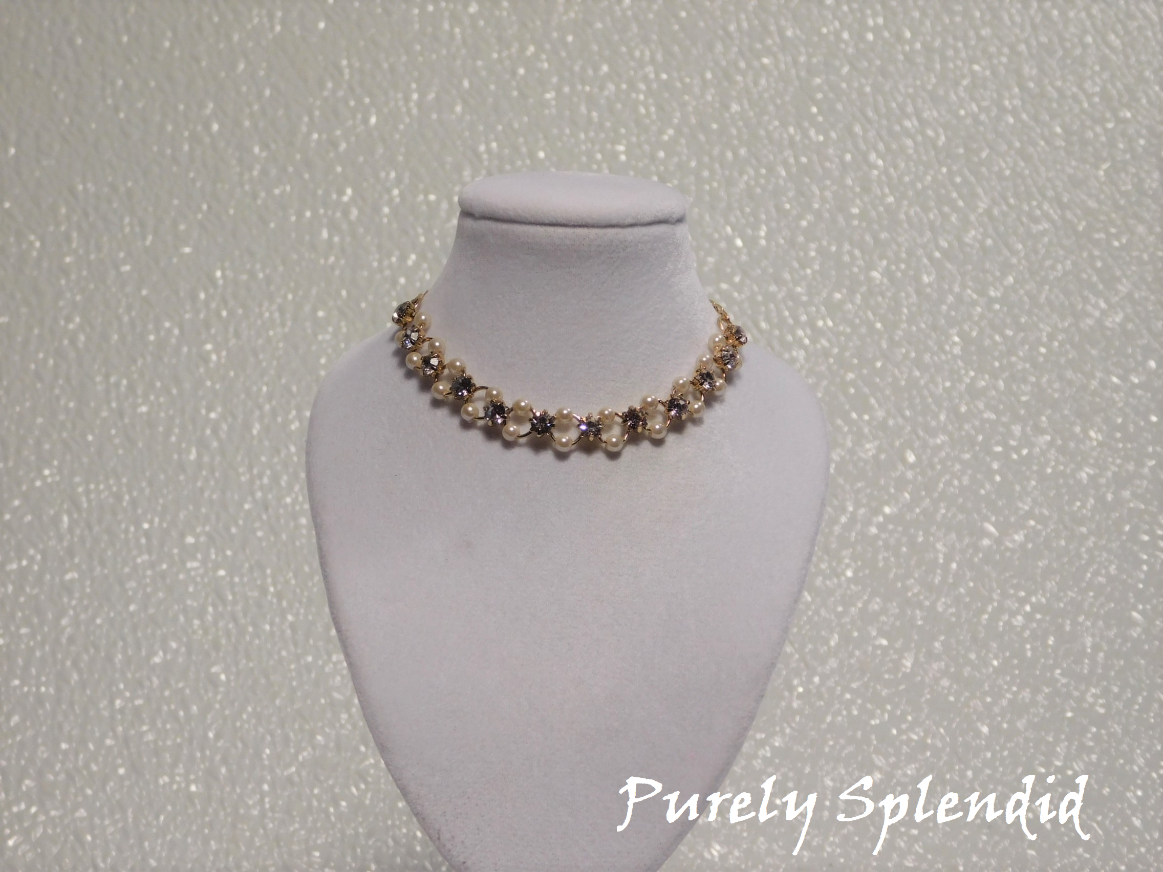Elegant Evening Necklace - gold color