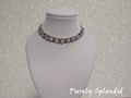 Elegant Evening Necklace - silver color