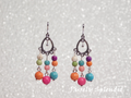 Colorful Festive Earrings for dolls who wear 2mm studs