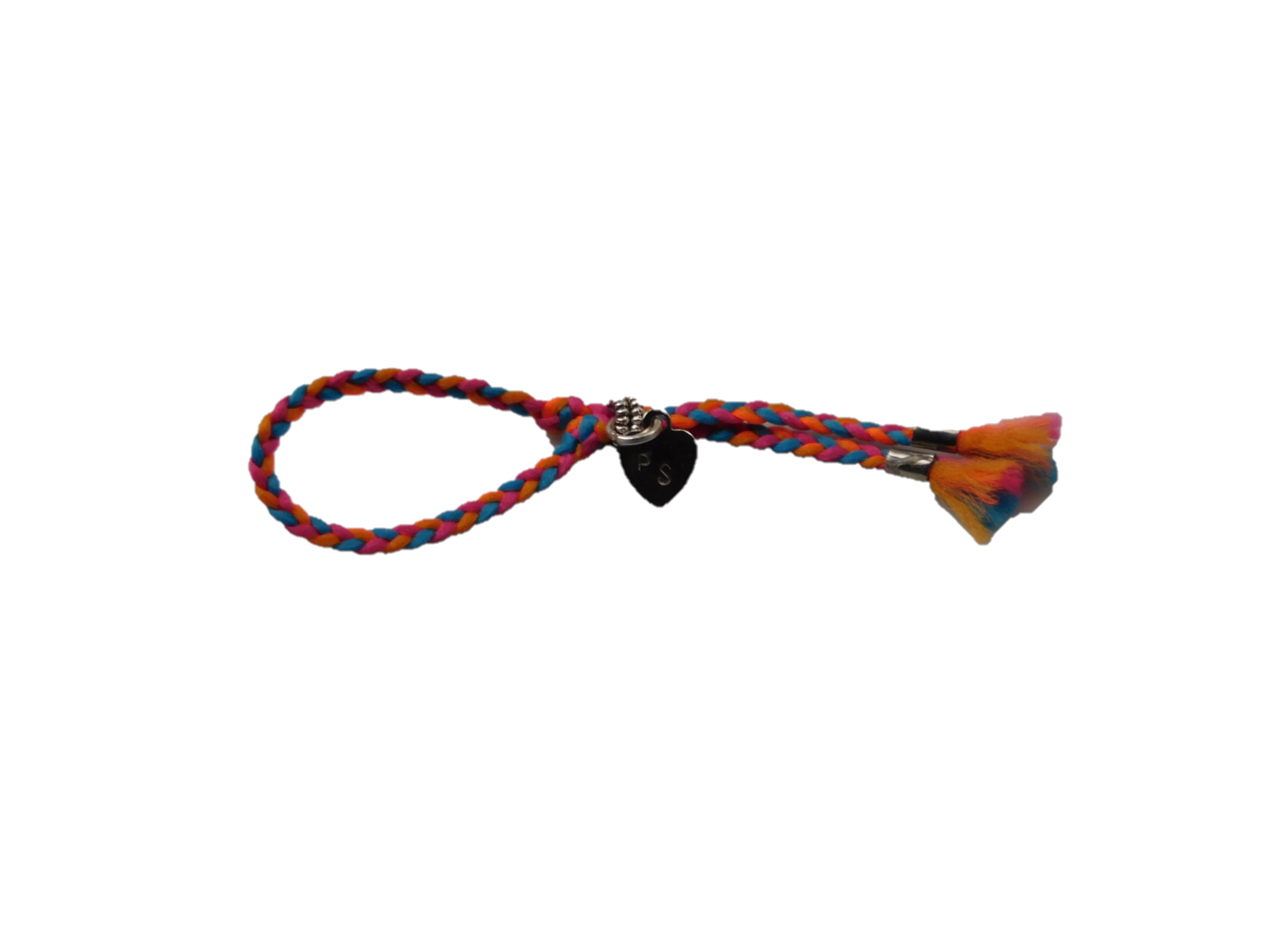Orange, pink and blue Friendship Bracelet