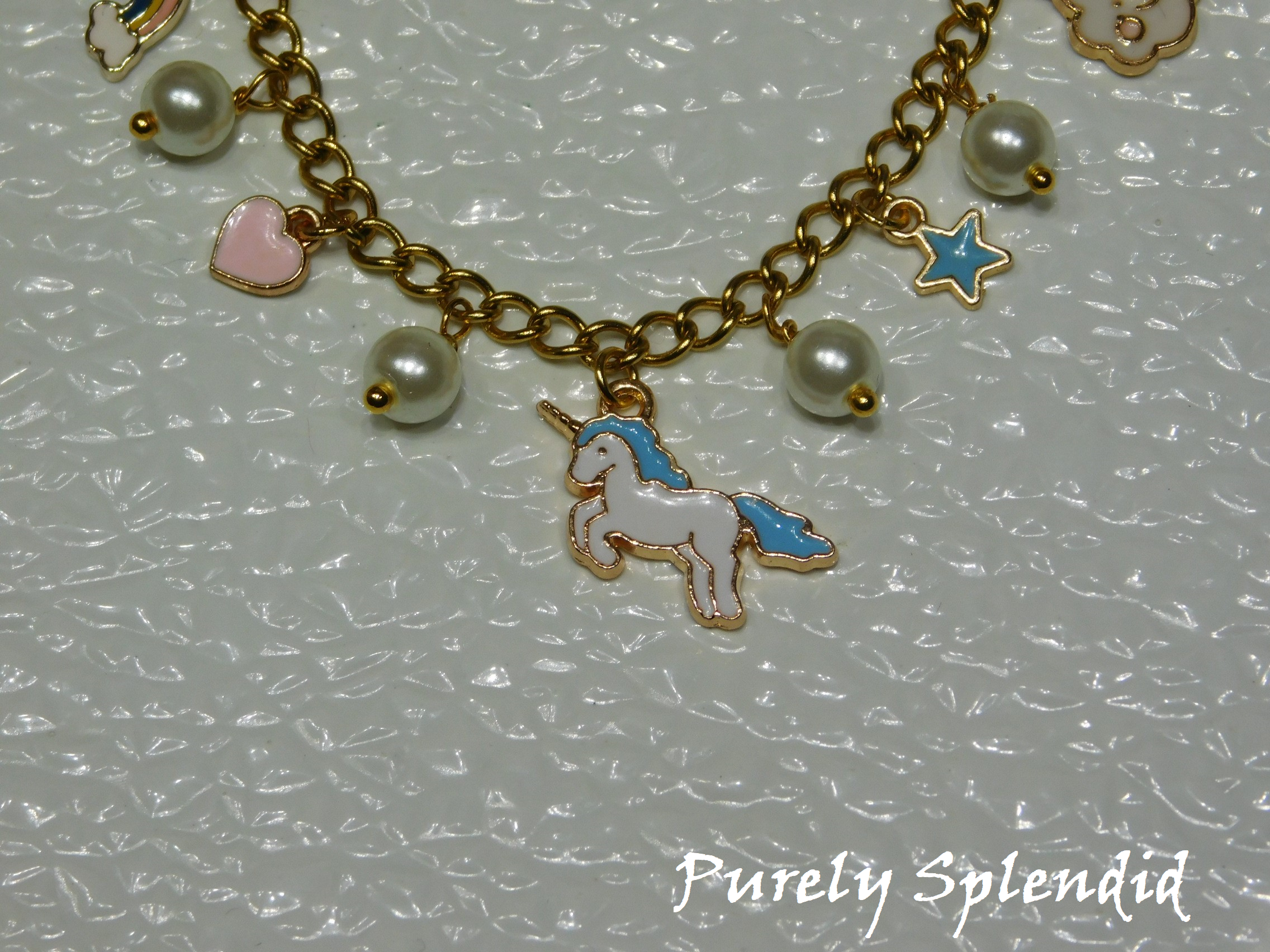 Unicorn Charm Bracelet for girls