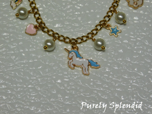 Load image into Gallery viewer, Unicorn Charm Bracelet for girls

