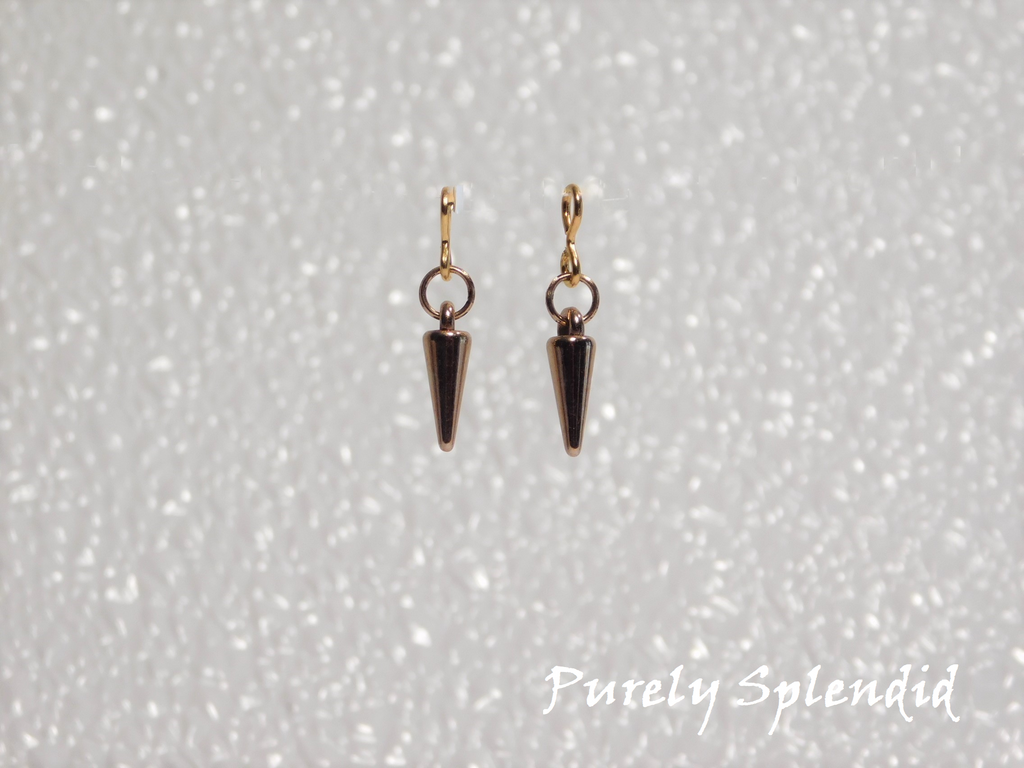 Gold Drop Earrings for dolls