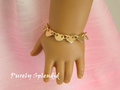 Tiny Gold Hearts make up this pretty Gold Heart Bracelet