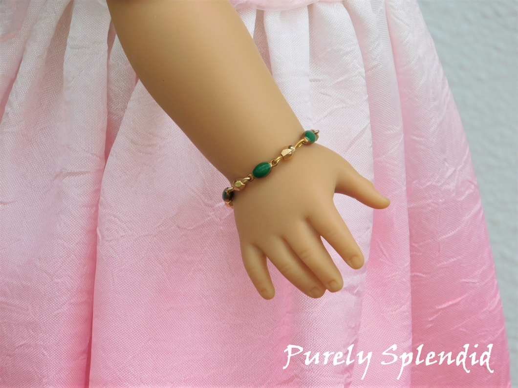 Green and Gold Bracelet