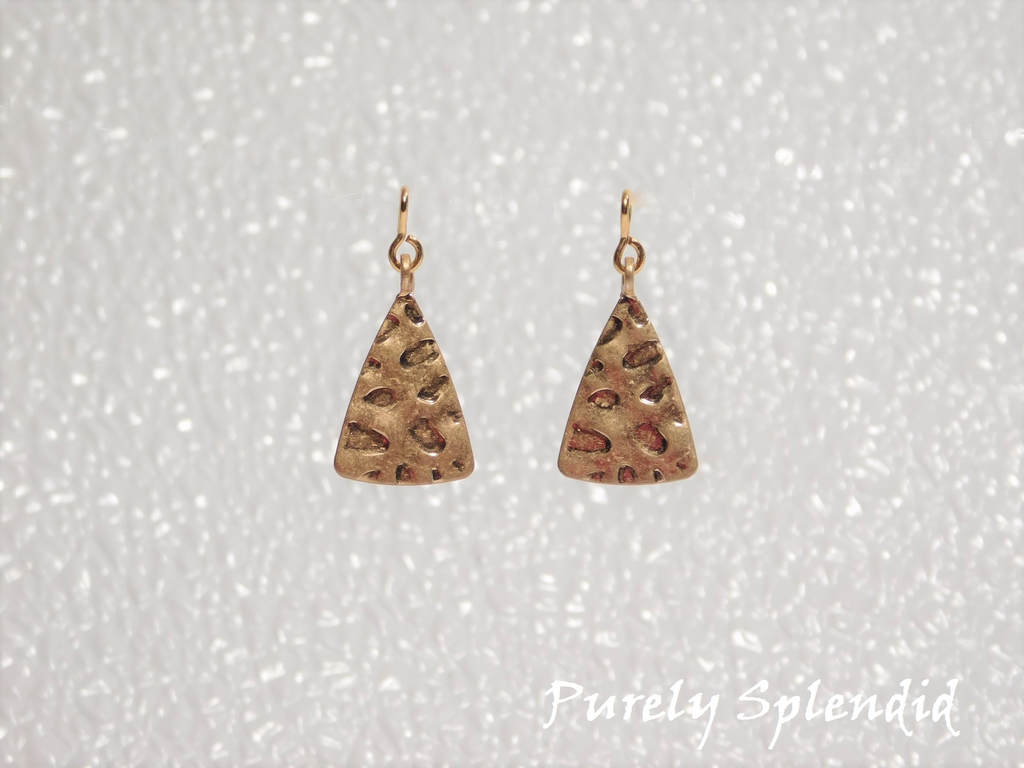 Hammered Triangle Earrings for dolls