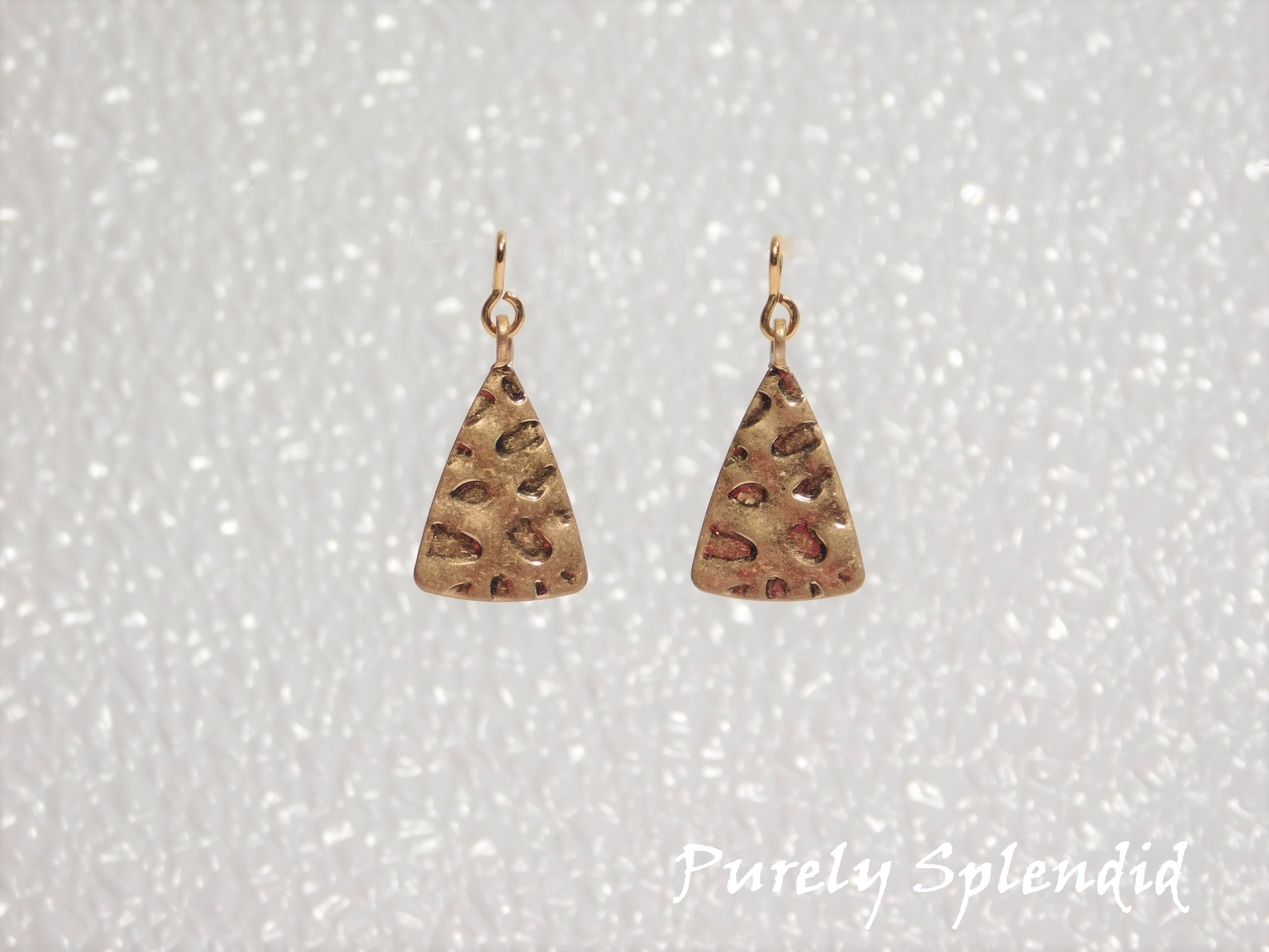 Hammered Triangle Earrings for dolls
