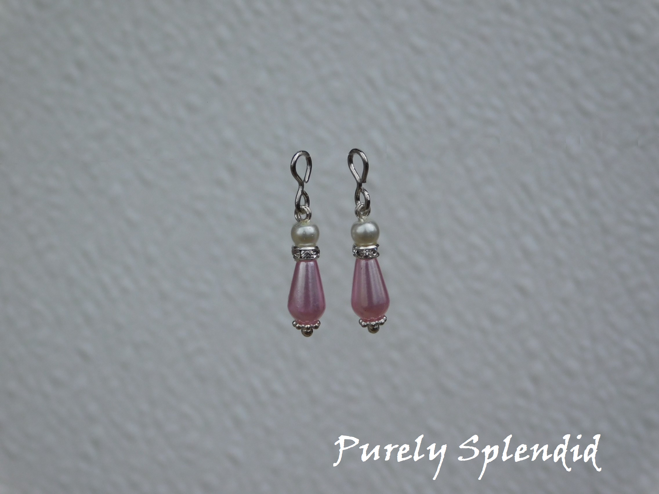 Holiday Pink Pearl Earrings