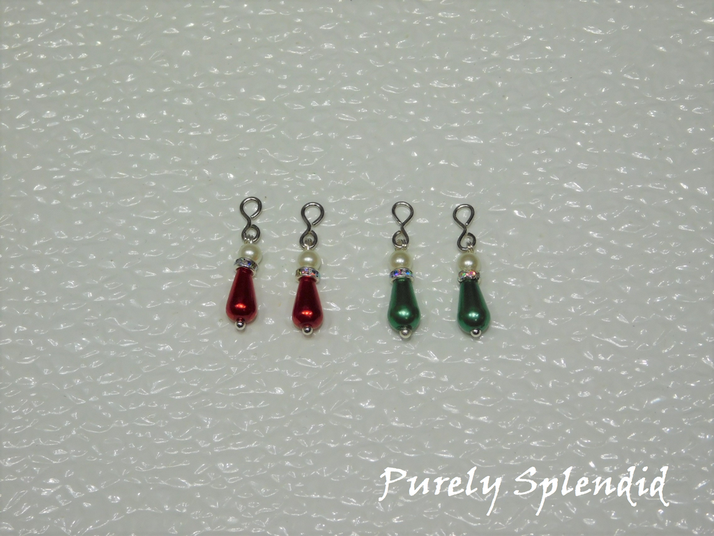 Holiday Pearl Earrings for dolls
