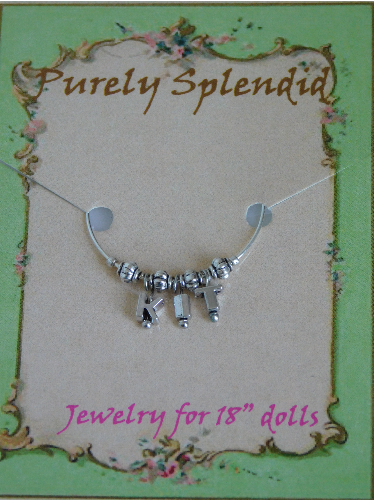 Name Bracelet which reads Kit on a Purely Splendid display card