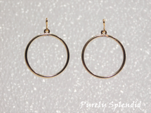 Load image into Gallery viewer, Large Golden Hoop Earring Dangles for dolls who wear 2mm studs
