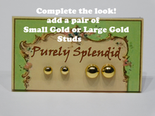 Load image into Gallery viewer, Complete the look! Add a pair of Small Gold or Large Gold Studs
