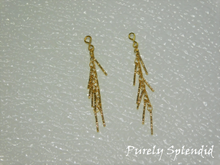 Load image into Gallery viewer, Long Finrg Earrings shown on a white background
