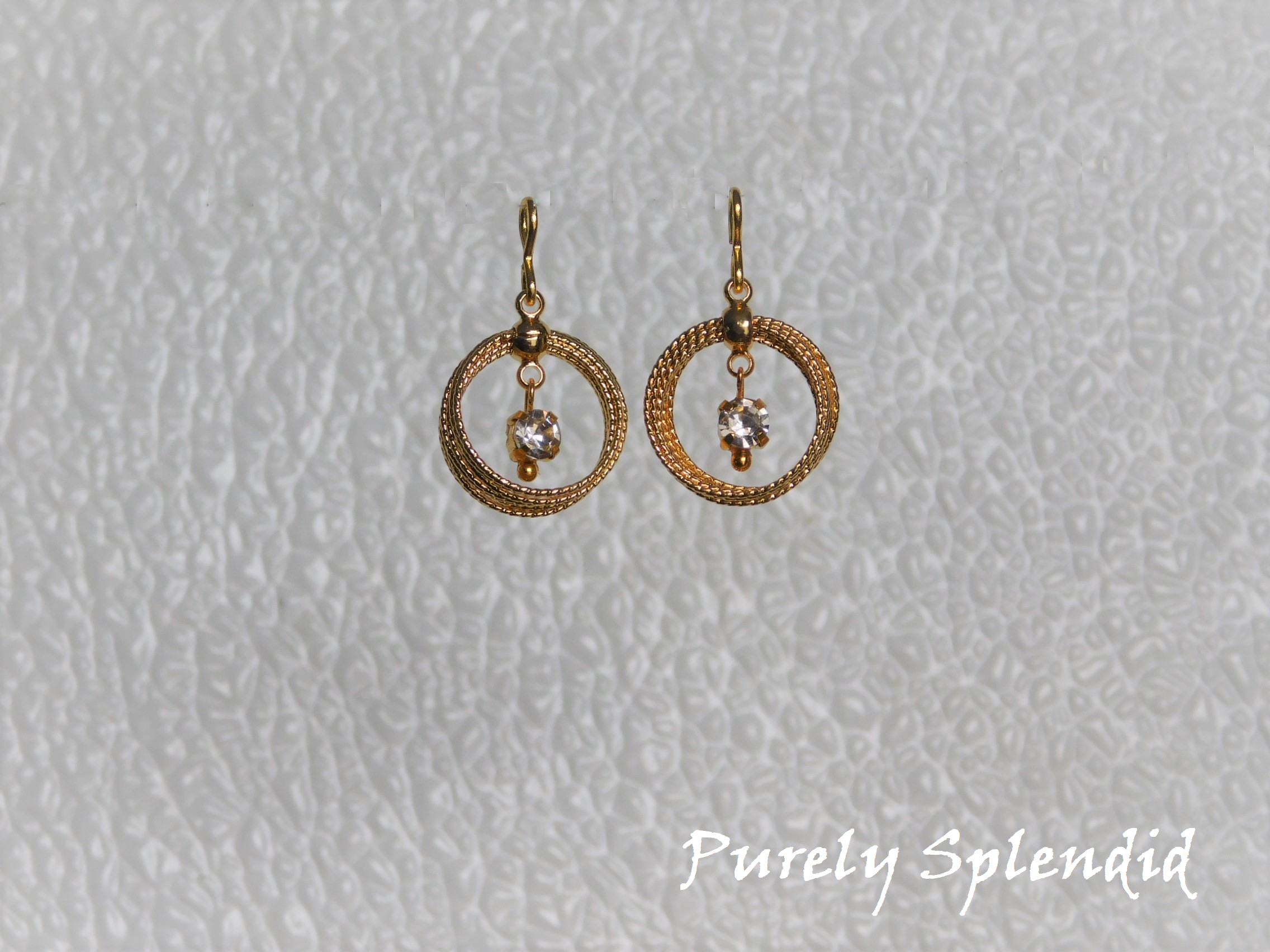 Multi Gold Loop Earring Dangles for dolls
