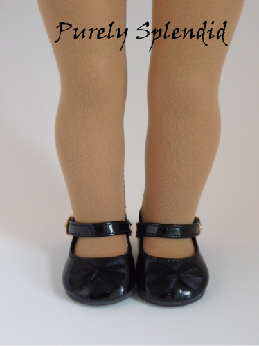 Sheer Nude Tights shown on an 18 inch doll 