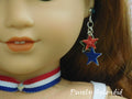 Patriotic Cascading Stars Earring Dangles