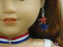 Load image into Gallery viewer, Patriotic Cascading Stars Earring Dangles
