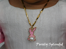 Load image into Gallery viewer, Pink Easter Bunny Necklace
